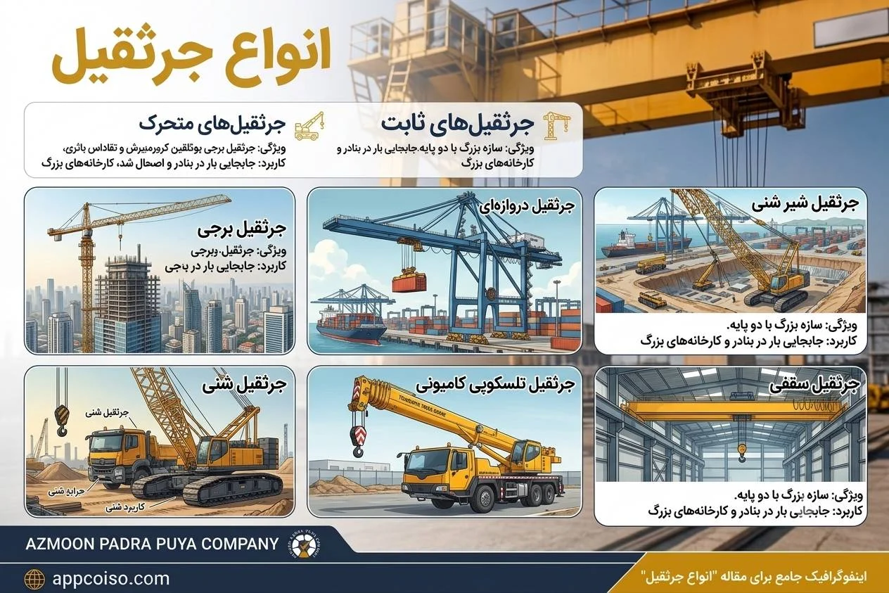 انواع جرثقیل