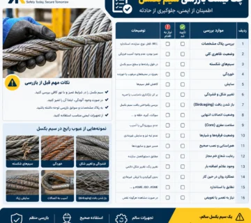 چک لیست بازرسی سیم بکسل